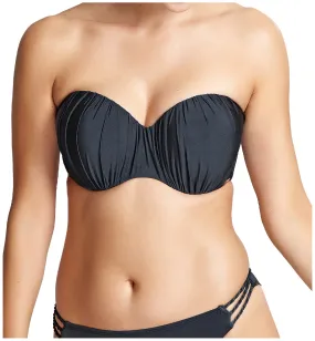 Graphite Panache Marina Underwire Molded Bandeau Bikini Top