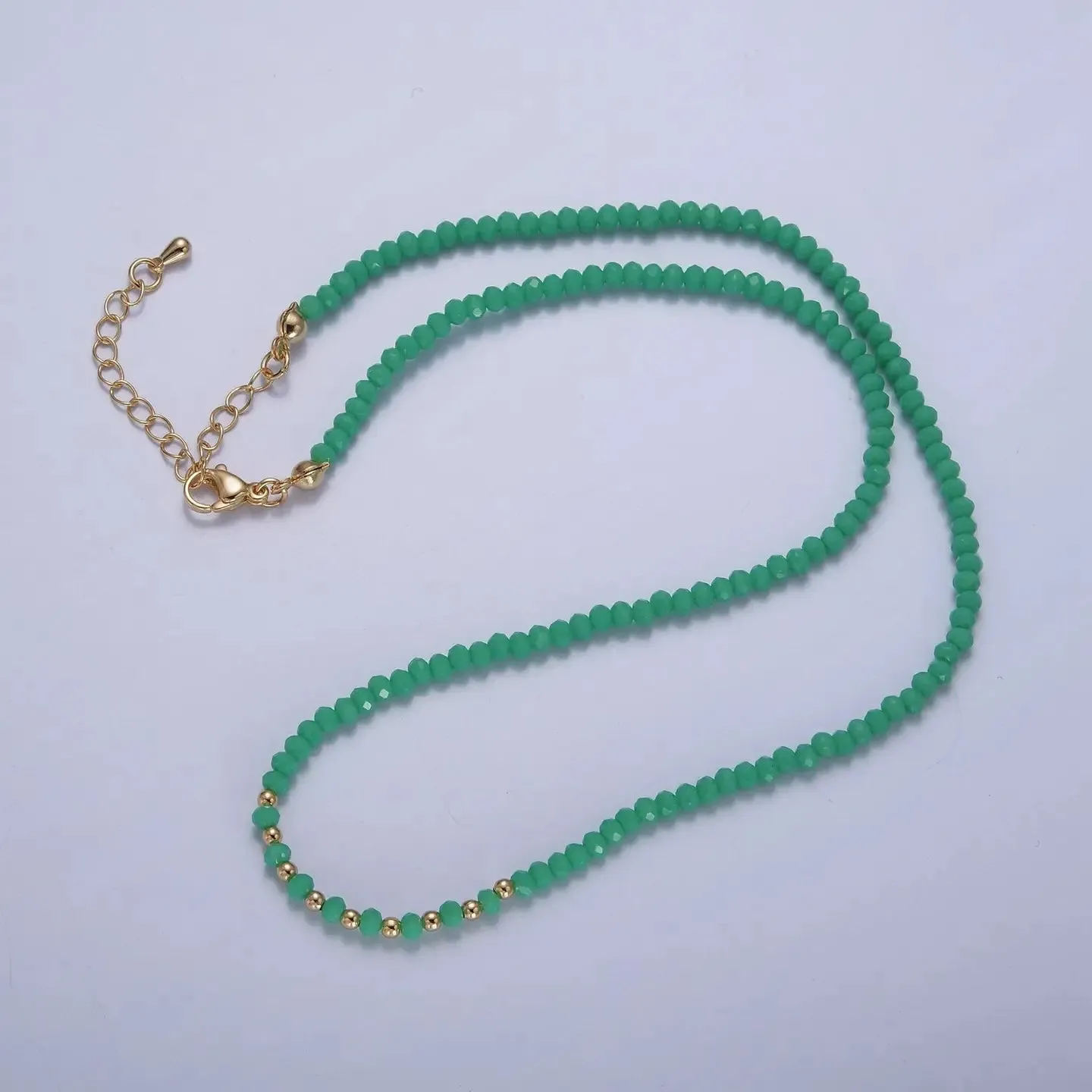 Pastel Glass Beaded Necklaces - 5 color options