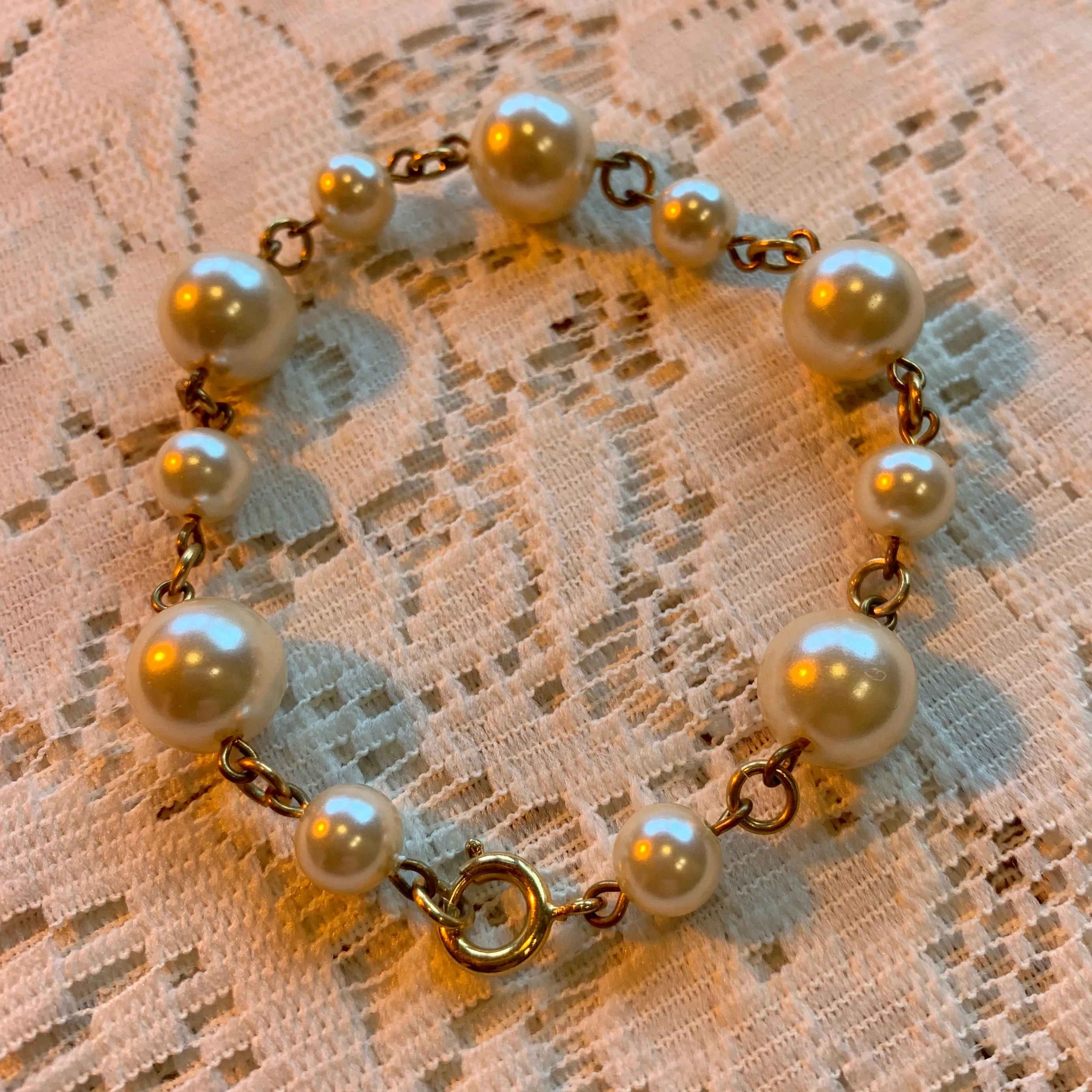 Pearl Chain Bracelet