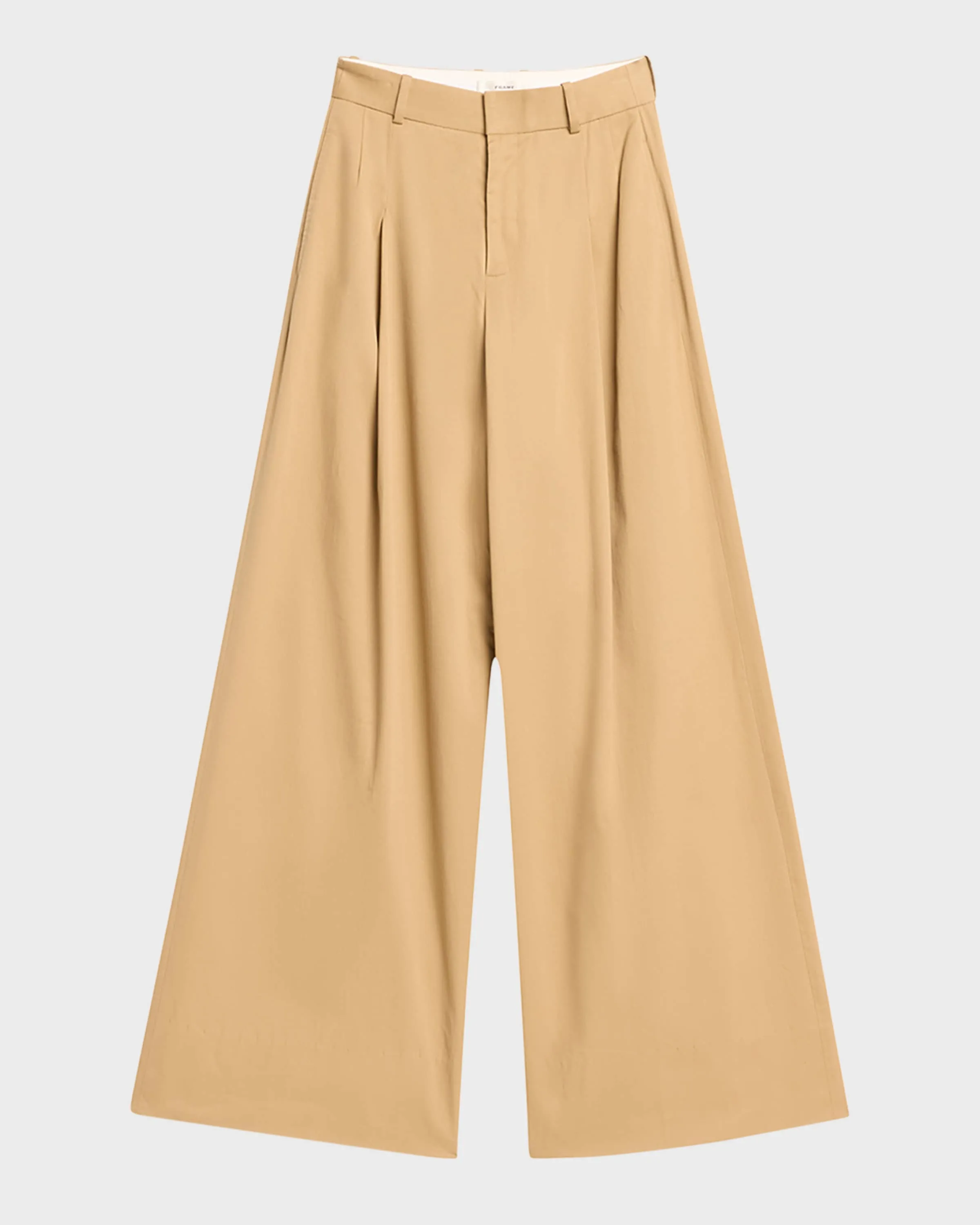 Pleated Wide-Leg Trousers