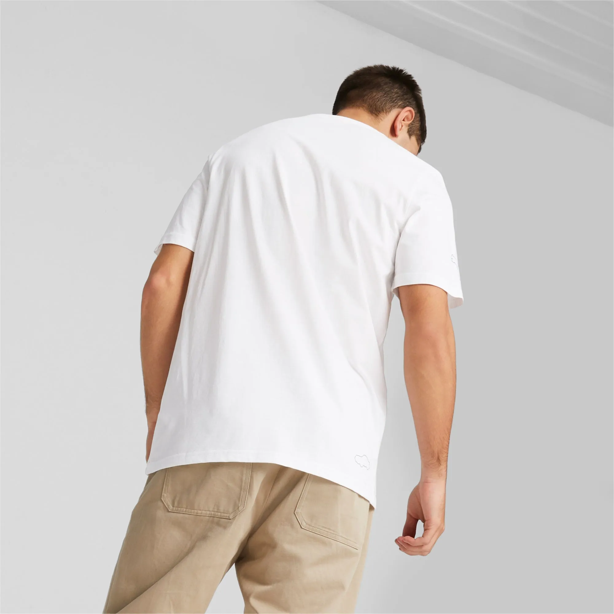 Puma Men's White Porsche Pl Graphic Tee