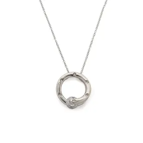 Ring Pendant CZ Necklace