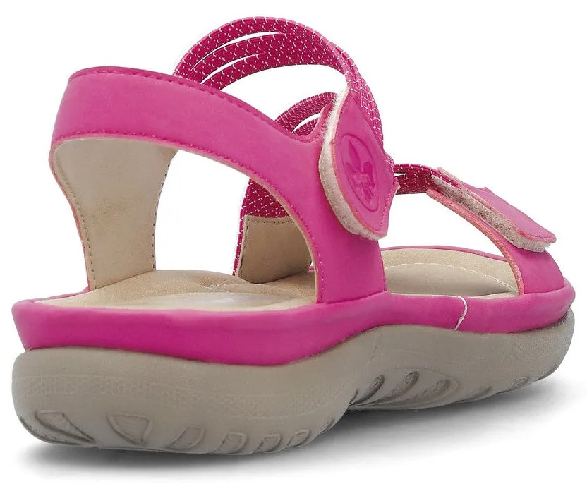 Womens Rieker Touch-Fastening Walking Sandal