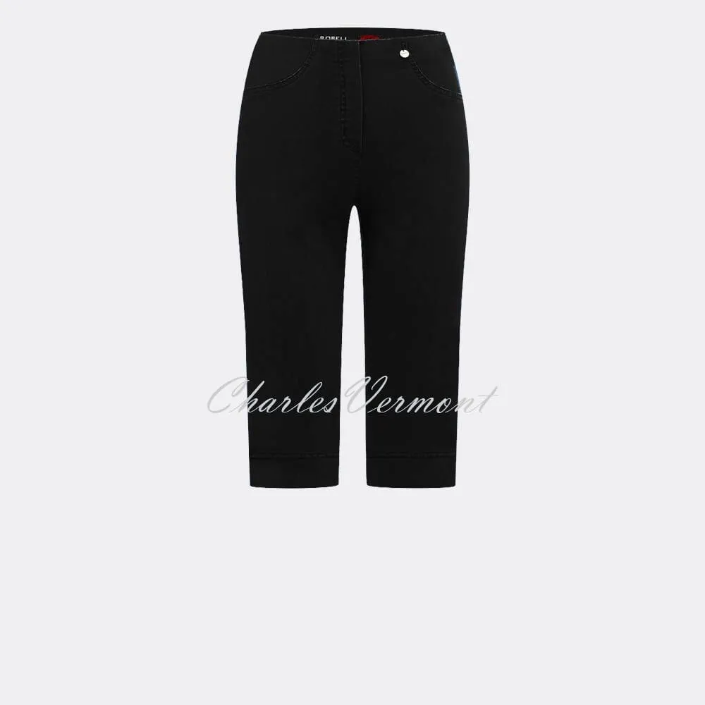 Bermuda Short - Black Denim Robell Bella 05