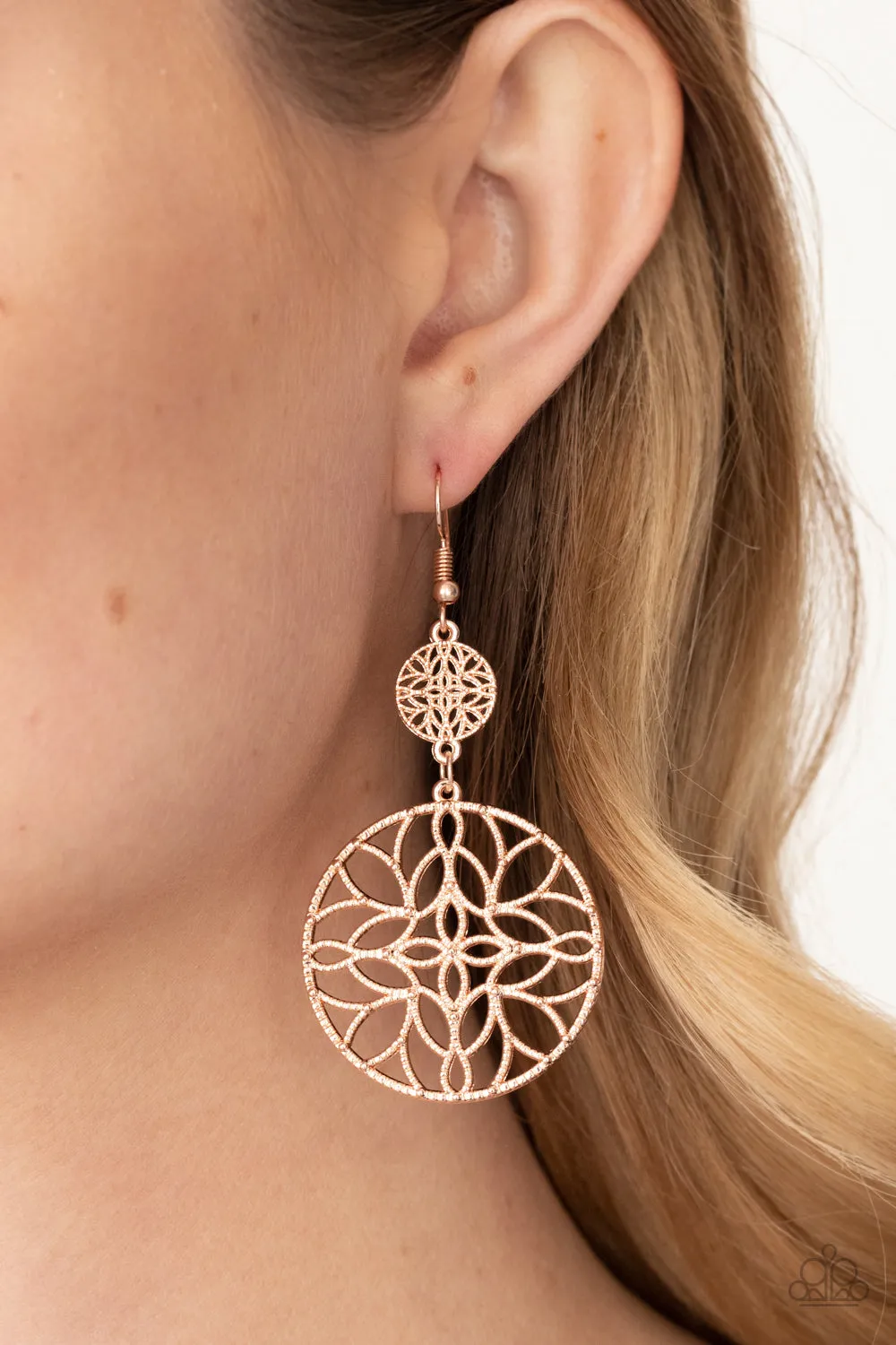 Mandala Eden Rose Gold Earring