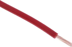 RS PRO Red 1mm² Hook Up Wire, 18AWG, 32/0.2 mm, 100m, PVC Insulation