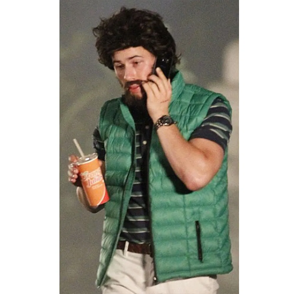 Scream Queens Nick Jonas Green Puffer Vest