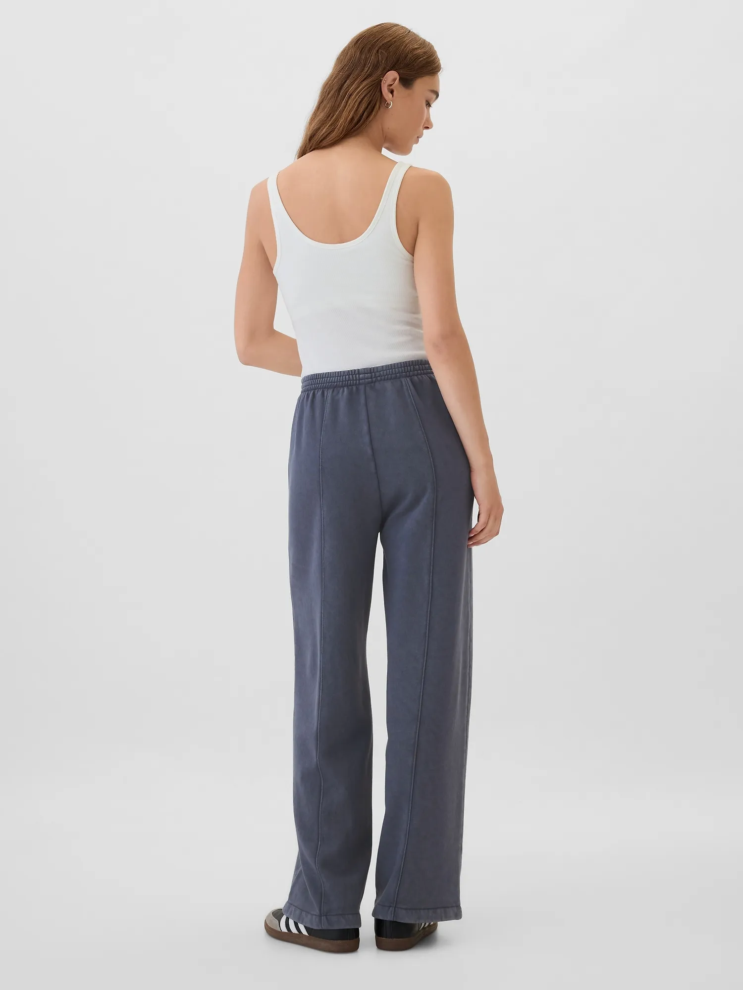 Seamed Wide-Leg Trousers