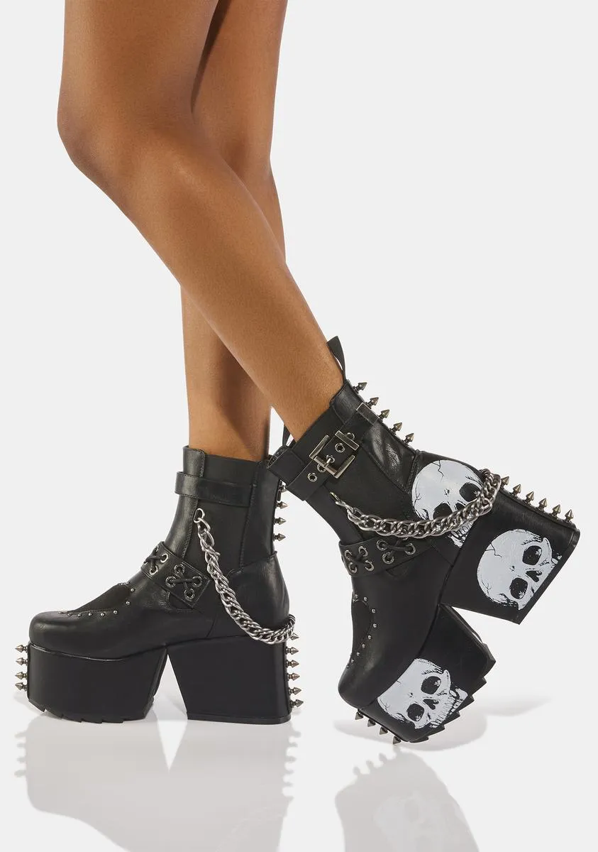 Seven Seas Platform Ankle Boots