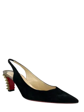 Gianvito Rossi Satin Slingbacks with Pointed Toe in Size 9