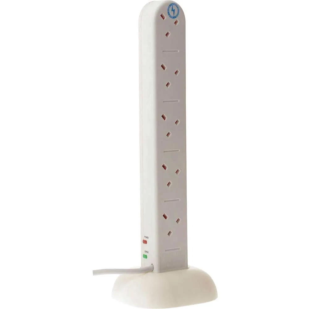 SMJ 10 Socket Surge Protected Tower Extension Lead 240v