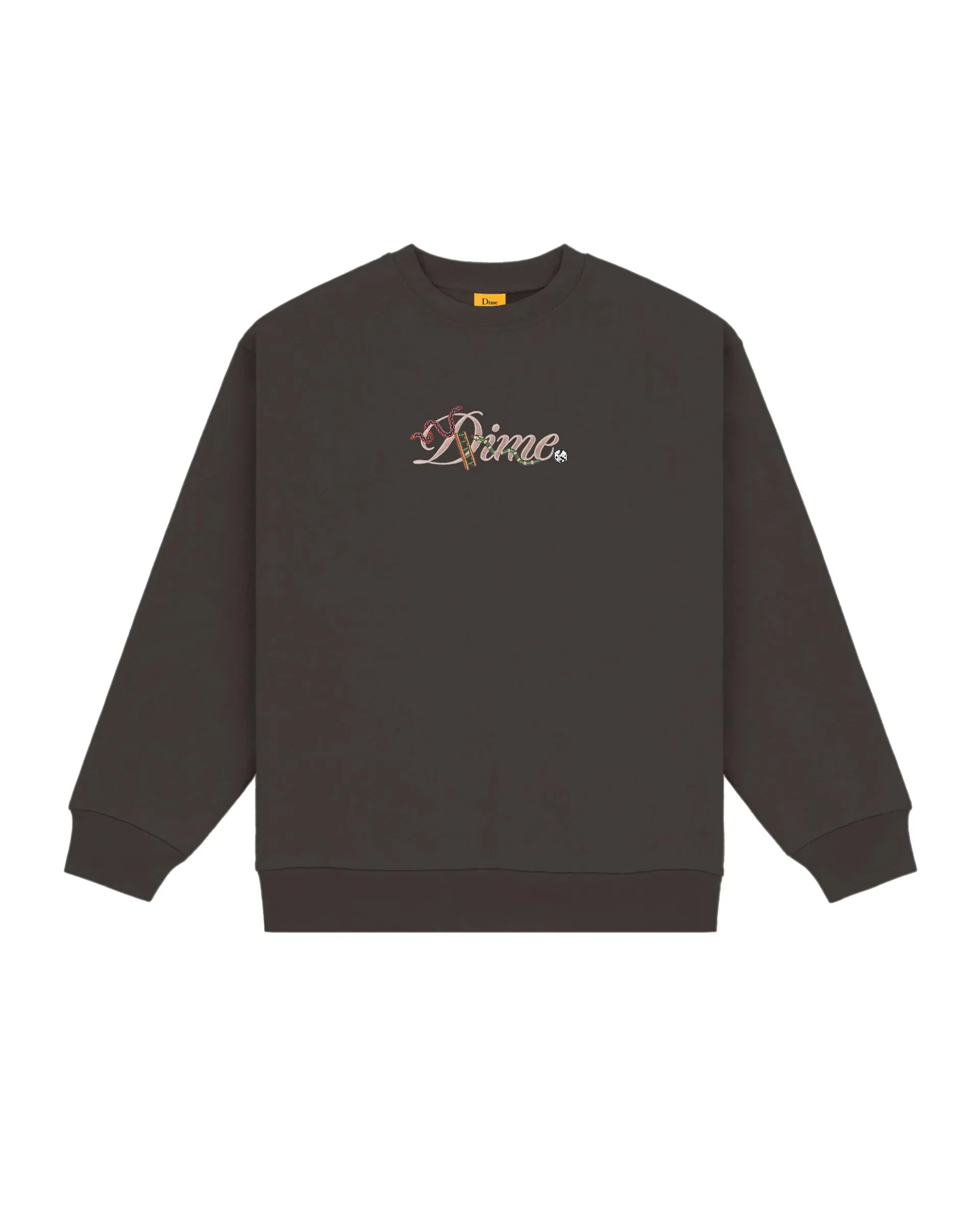 Stylish Cursive Snake Design Crewneck