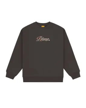 Stylish Cursive Snake Design Crewneck