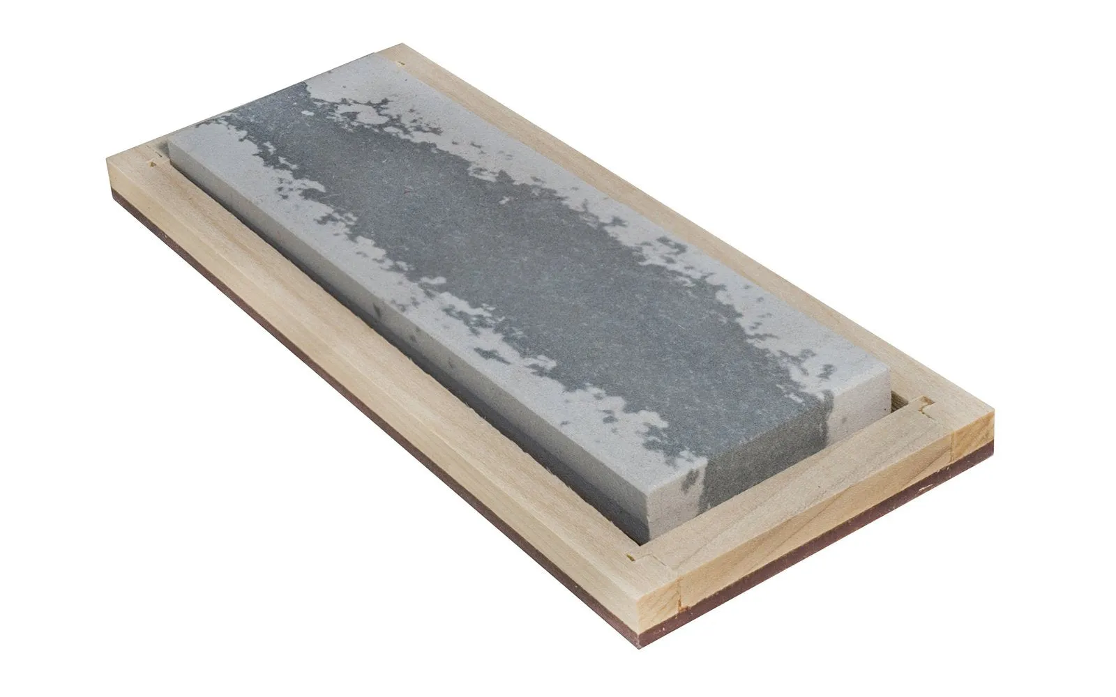 Soft Arkansas Bench Stone with Wooden Box ~ 6" x 2"