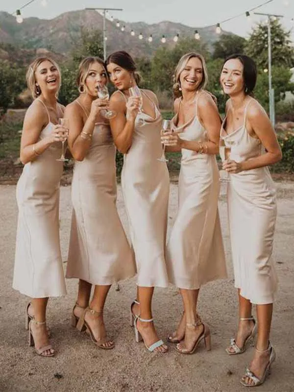 Charming Spaghetti Straps Bridesmaid Dresses