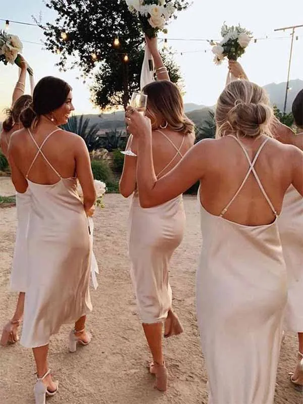 Charming Spaghetti Straps Bridesmaid Dresses