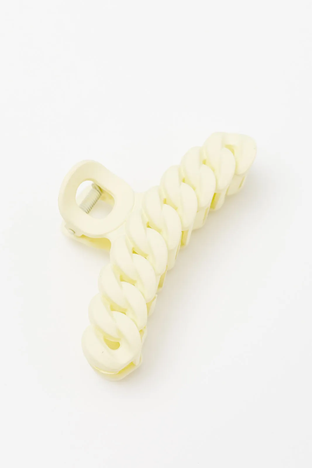 Spiral Claw Clip Yellow