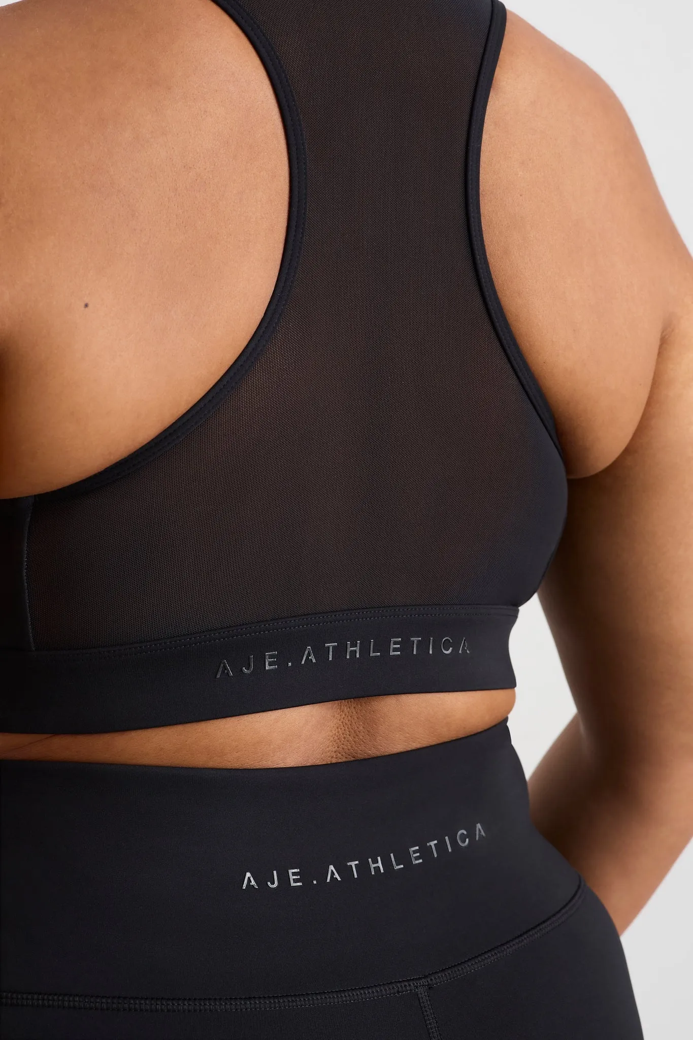 Spliced Mesh Sports Bra 370 -          