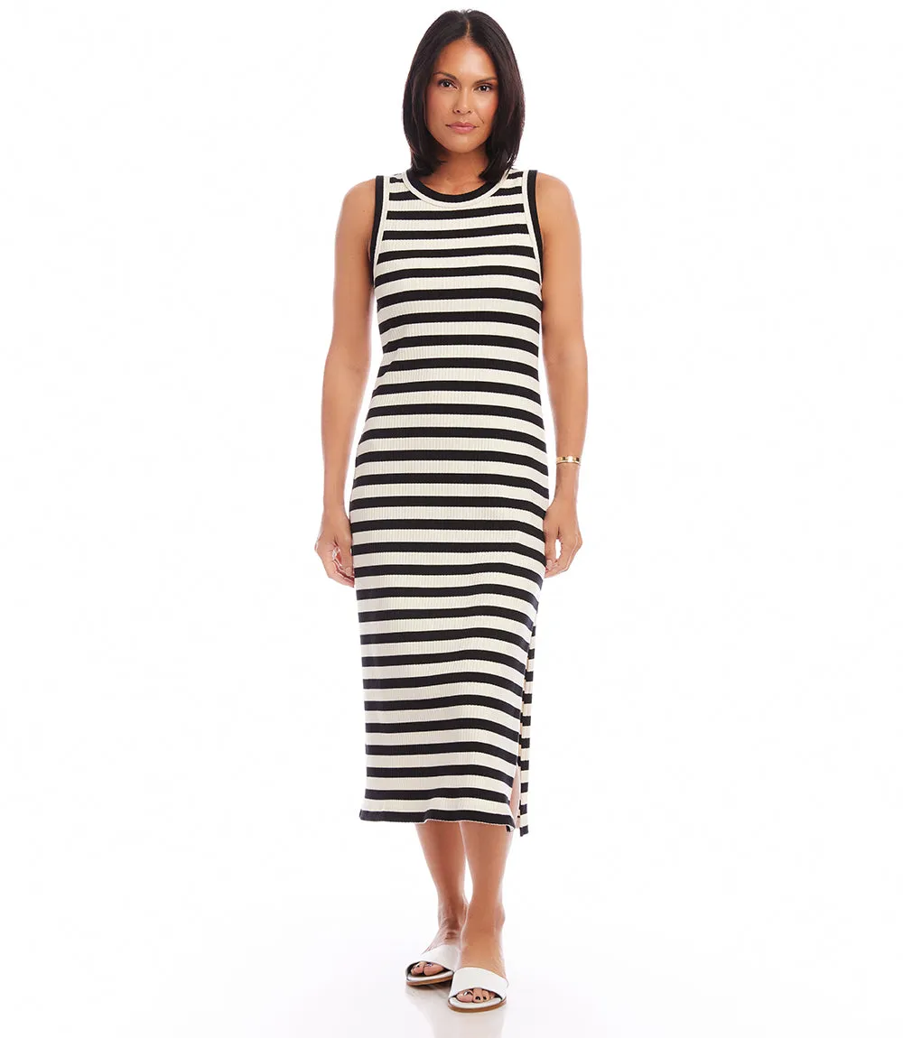 Striped Midi Column Dress