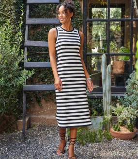 Striped Midi Column Dress