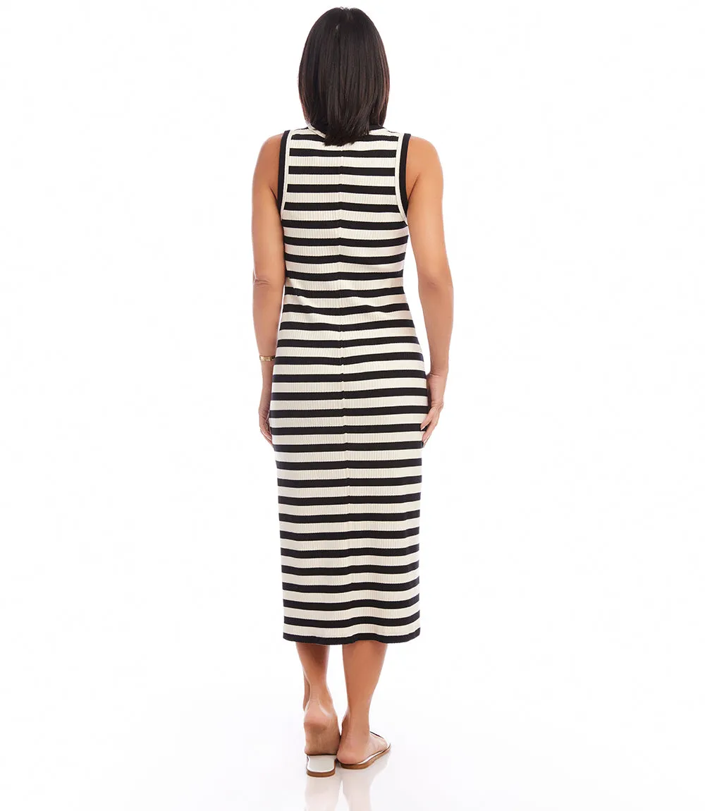 Striped Midi Column Dress