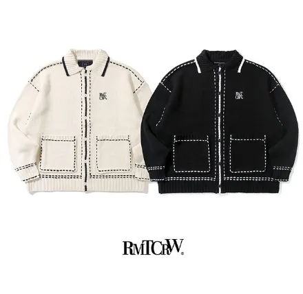 Romantic Crown studded oversized logo cardigans