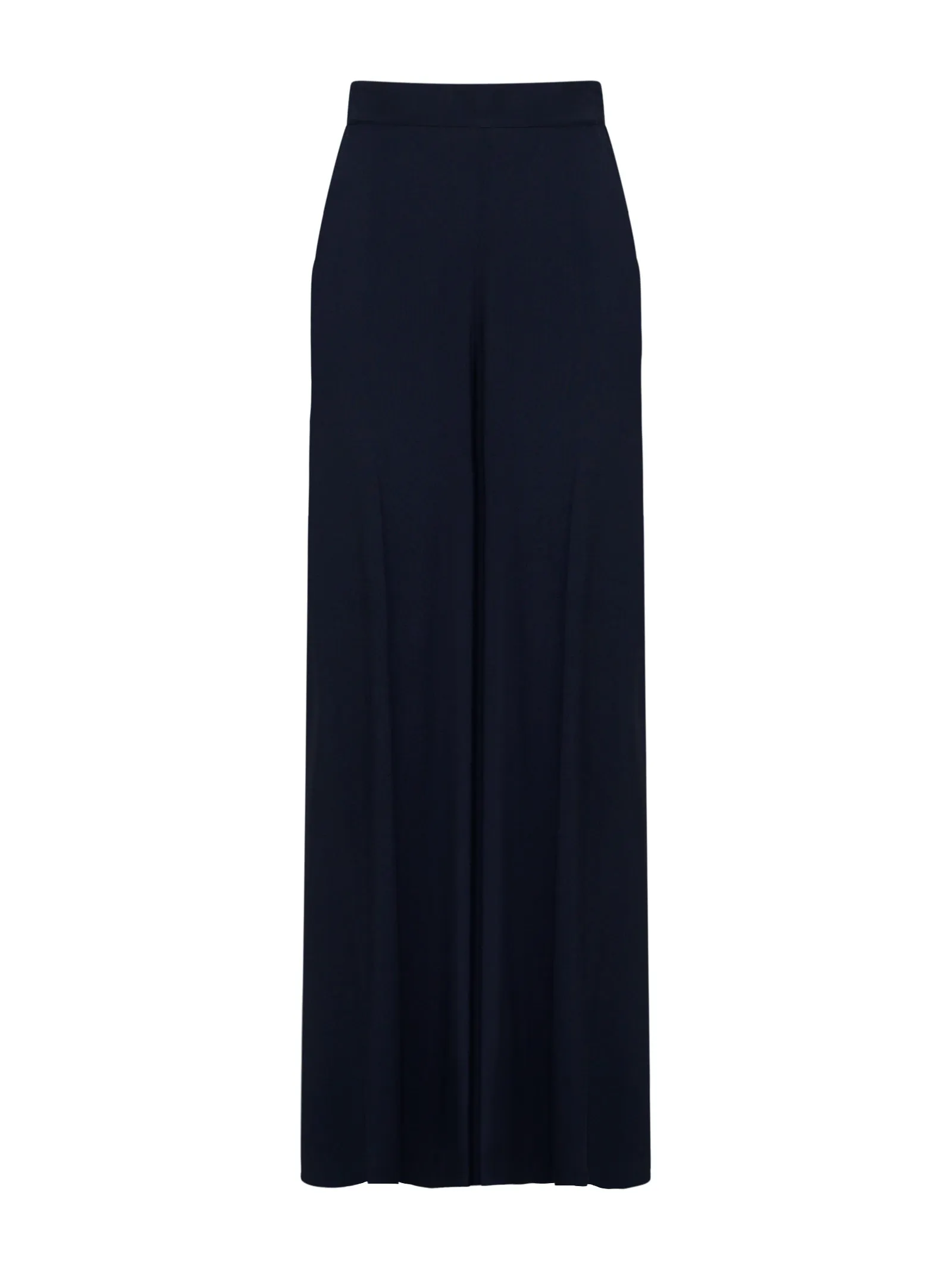 Bleu Twill Wide Leg Pantalone