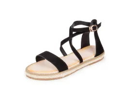 Rome Sandals with Cross Straps for Women from Haute Edition