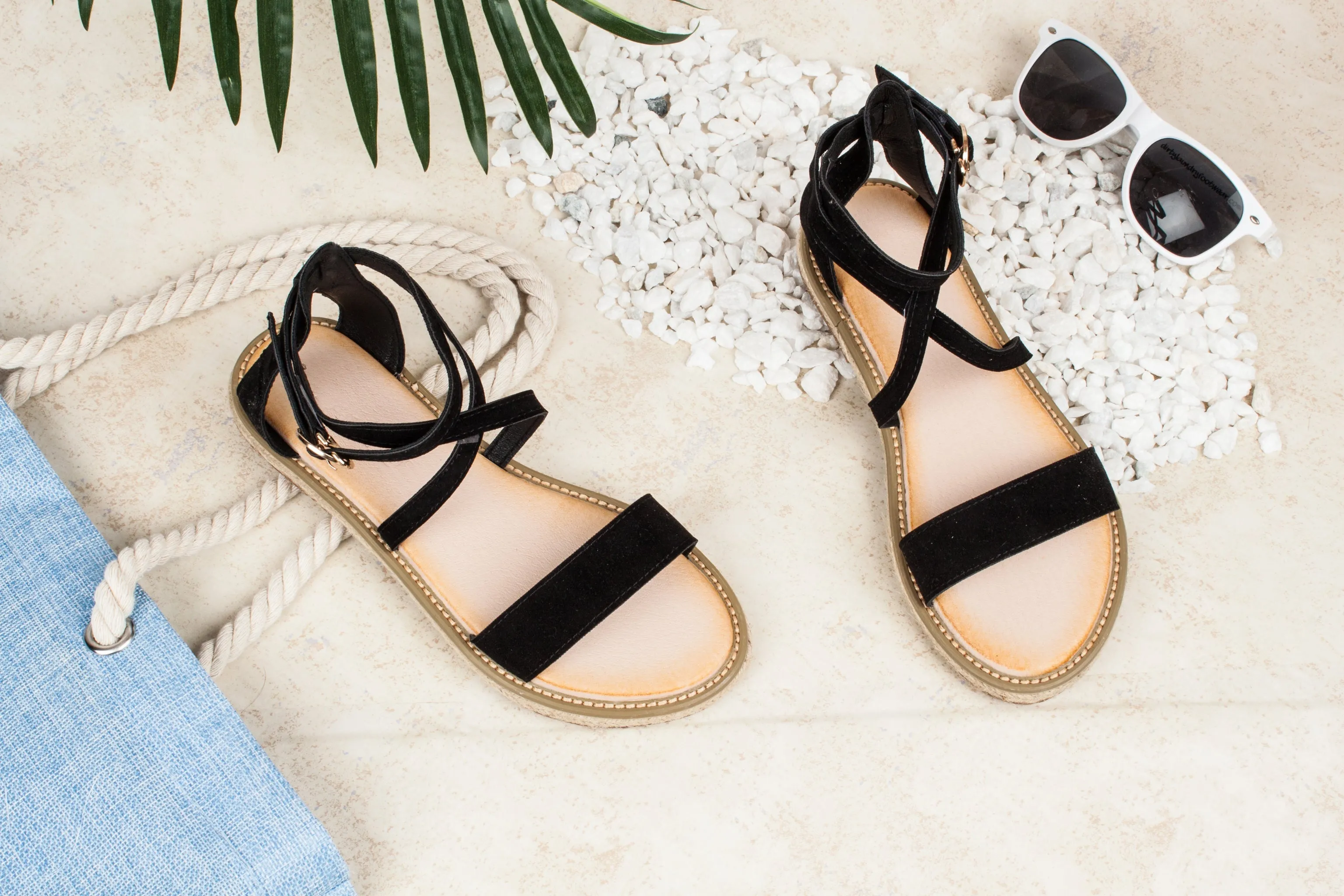 Rome Sandals with Cross Straps for Women from Haute Edition