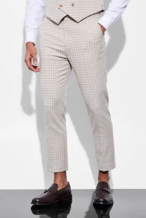 Tapered Flannel Suit Pants