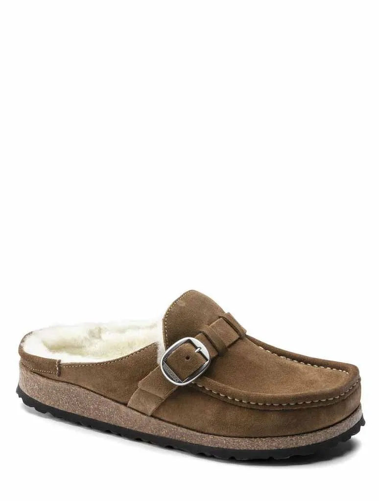 Tea-colored Shearling Buckley Slipper by Birkenstock