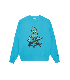 Team EU Skate Cone Crewneck in Blue