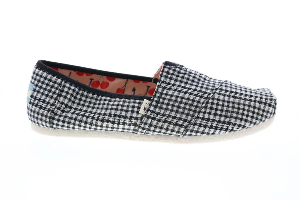 Toms Women's Black Canvas Loafer Flats