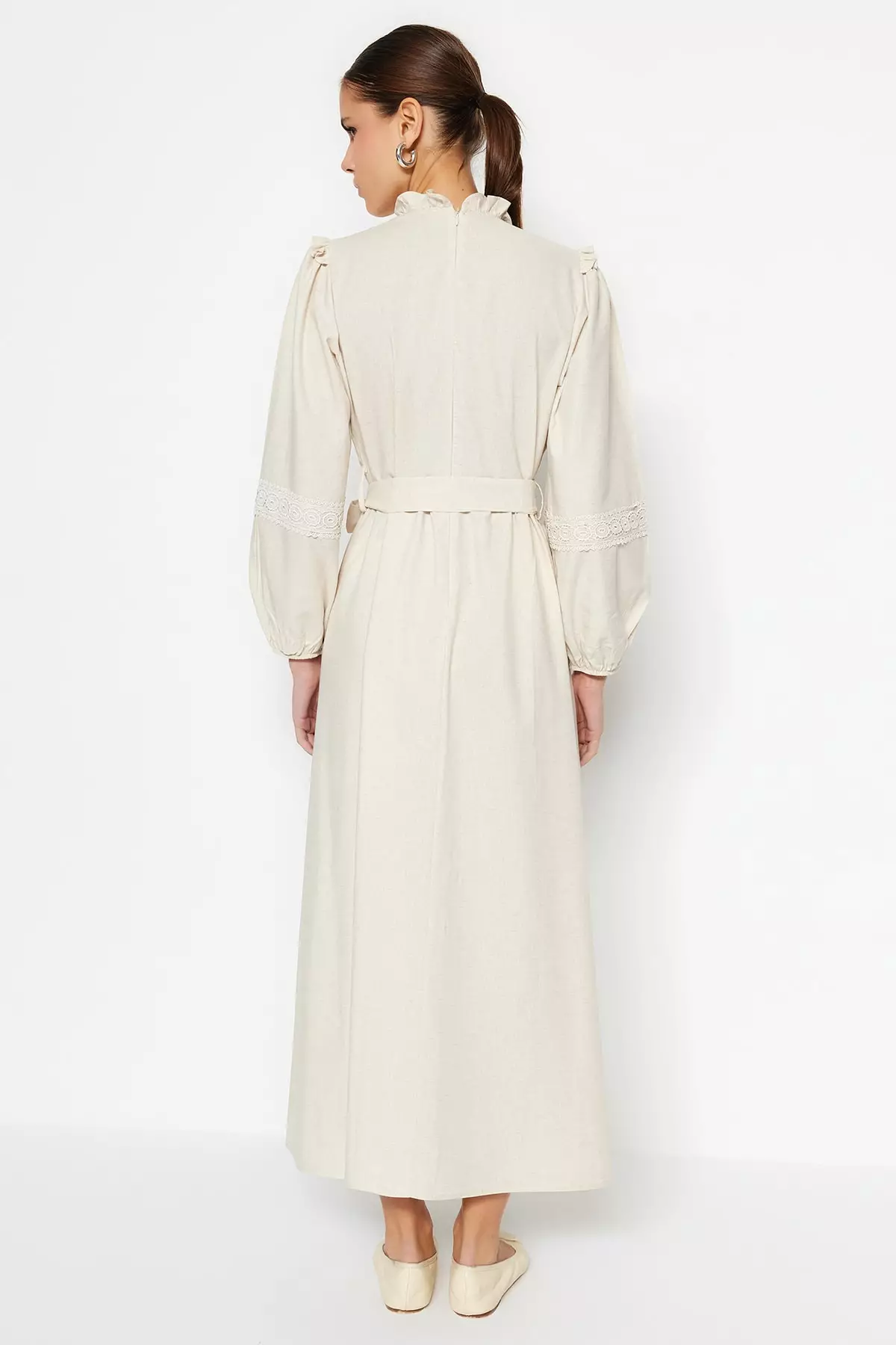 Trendyol MODEST Puff Sleeves Maxi Dress