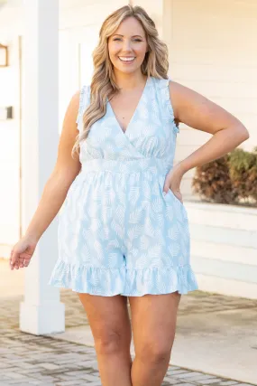 Baby Blue Tangled Up In Blue Romper