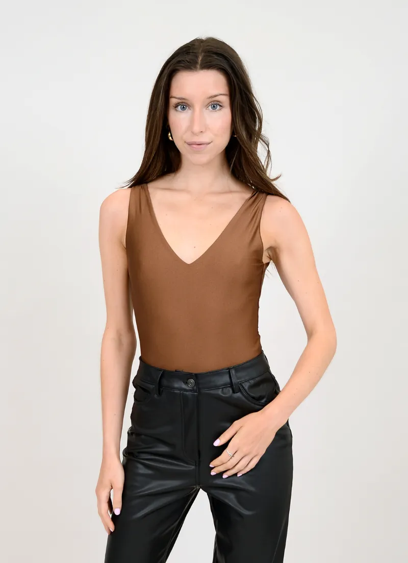 Flattering V-Neck Bodysuit