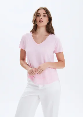 V-Neck Mock Layer T-Shirt