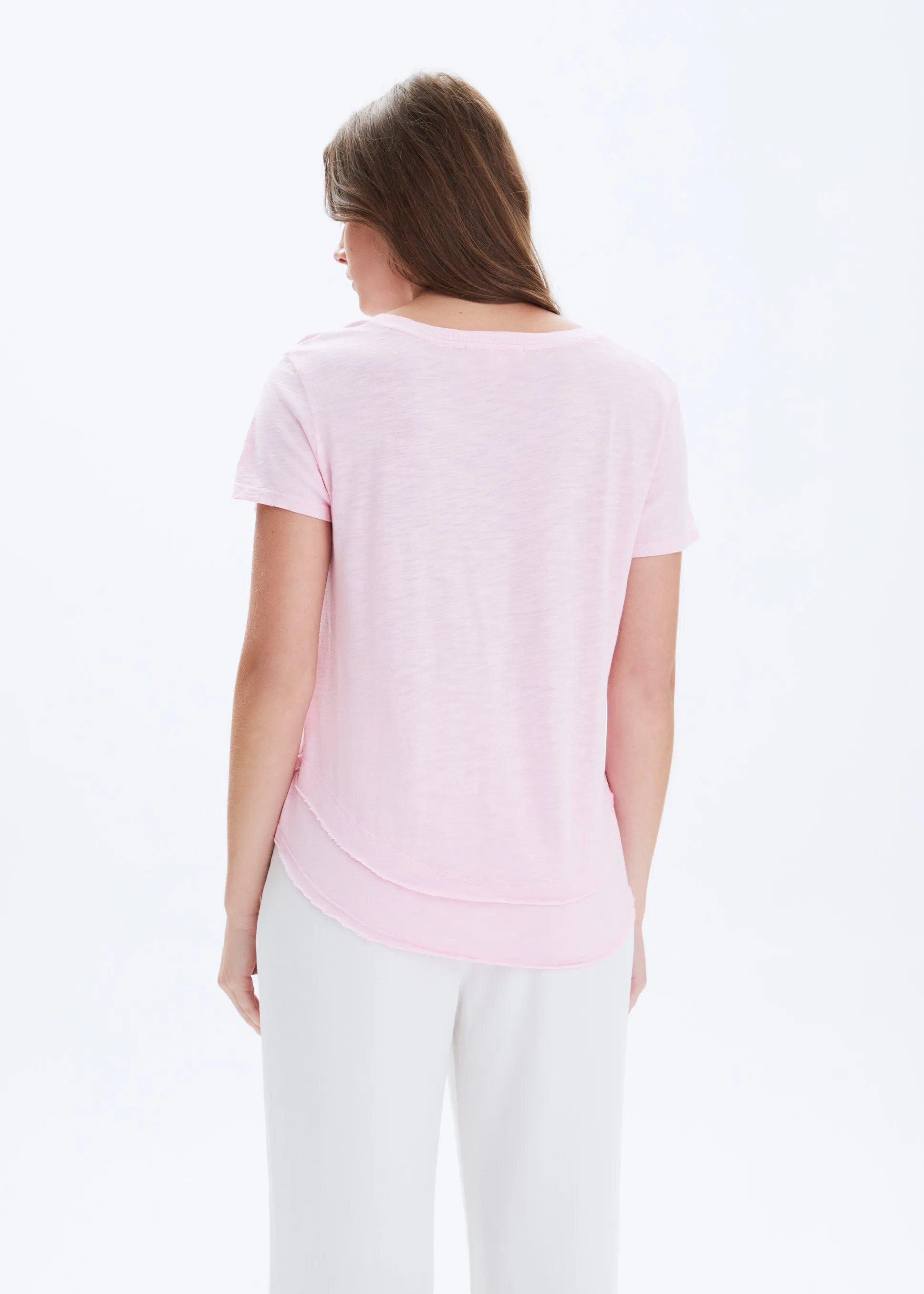 V-Neck Mock Layer T-Shirt