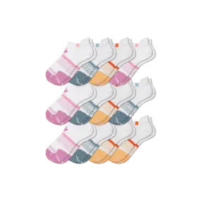 Womens Ankle Socks by Venus Williams & Bombas, Pack of 12