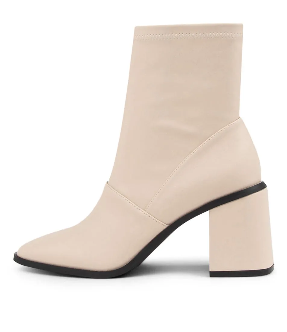 Ankle Boots in Bone Color