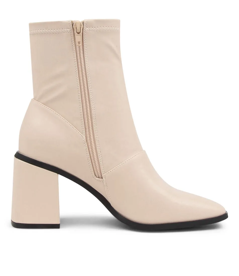 Ankle Boots in Bone Color