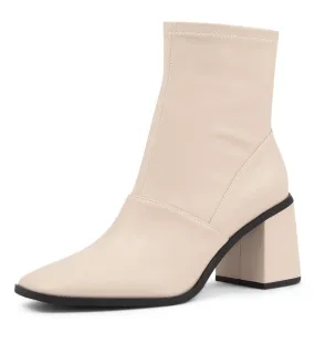 Ankle Boots in Bone Color