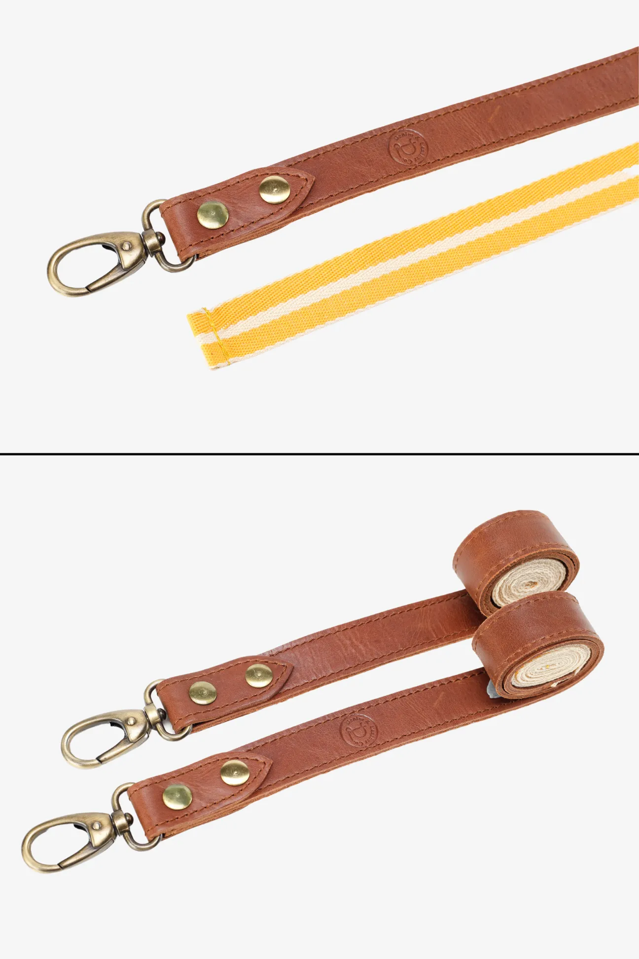 Interchangeable Brown Leather strap