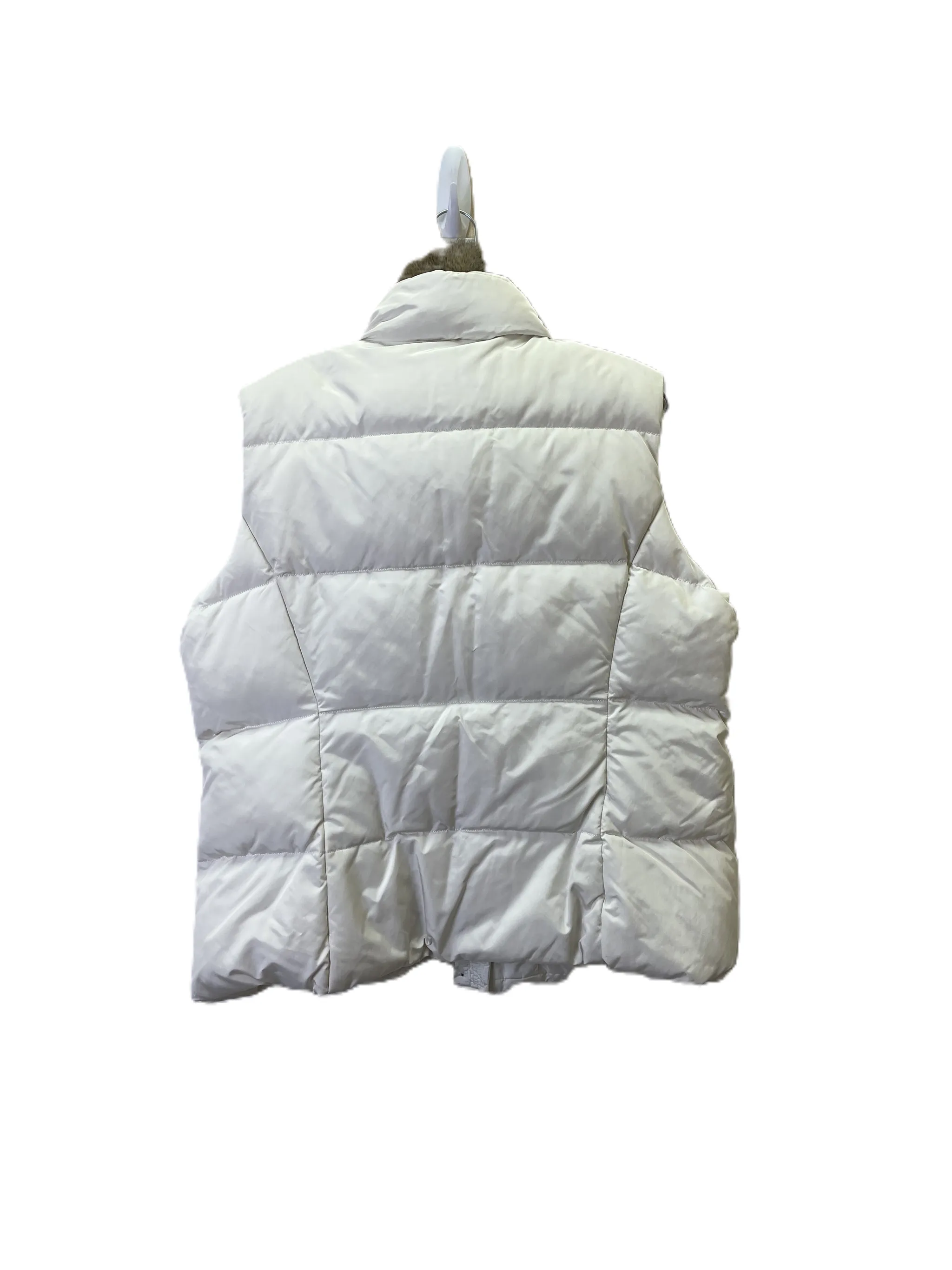 Cream Puffer Vest by Lands End in XL