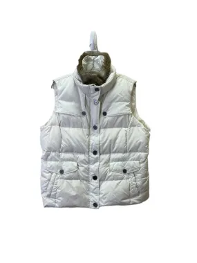 Cream Puffer Vest by Lands End in XL