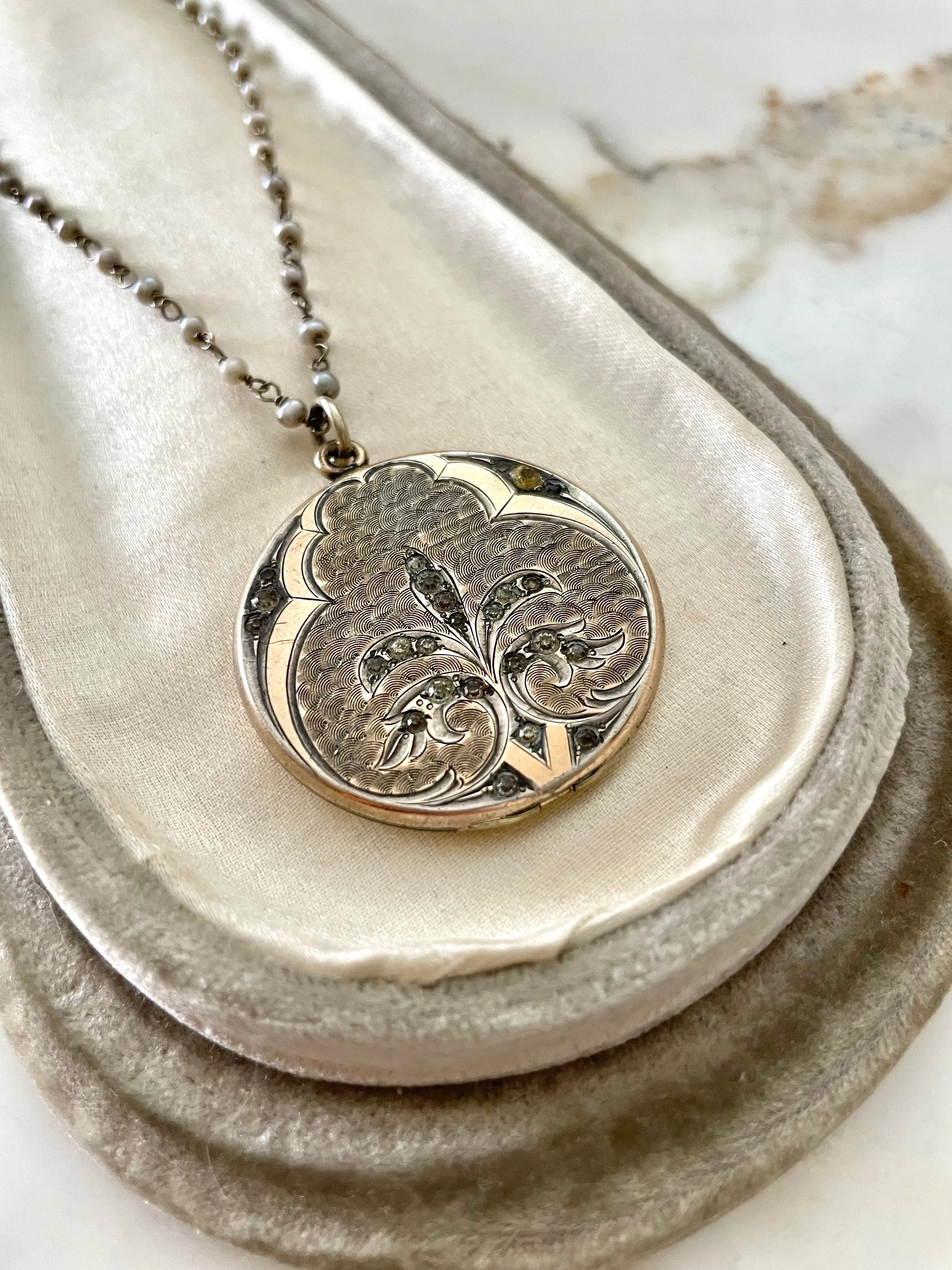 1900s Fleur de Lis Locket