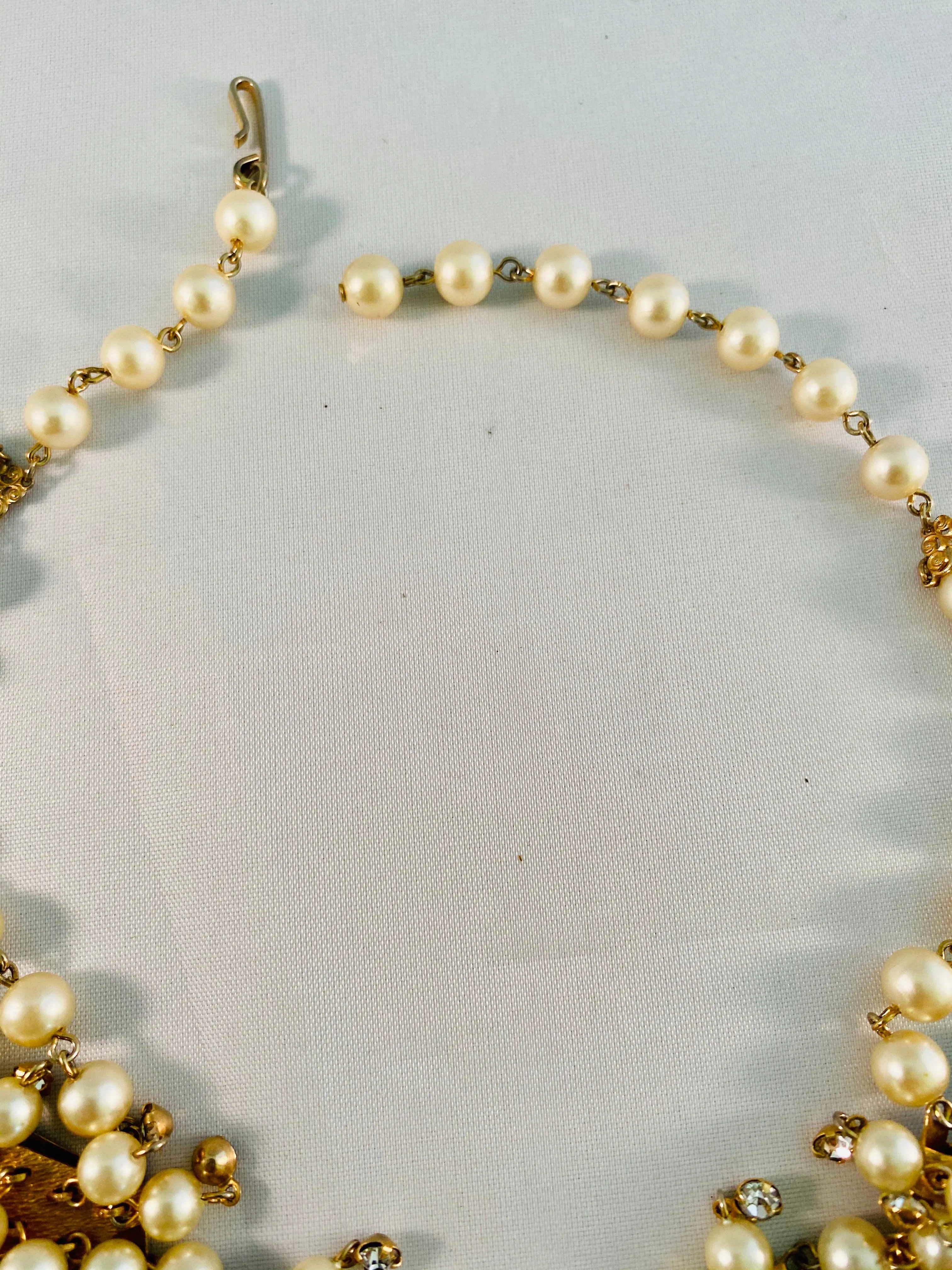 1950s Pearl Bridal Necklace