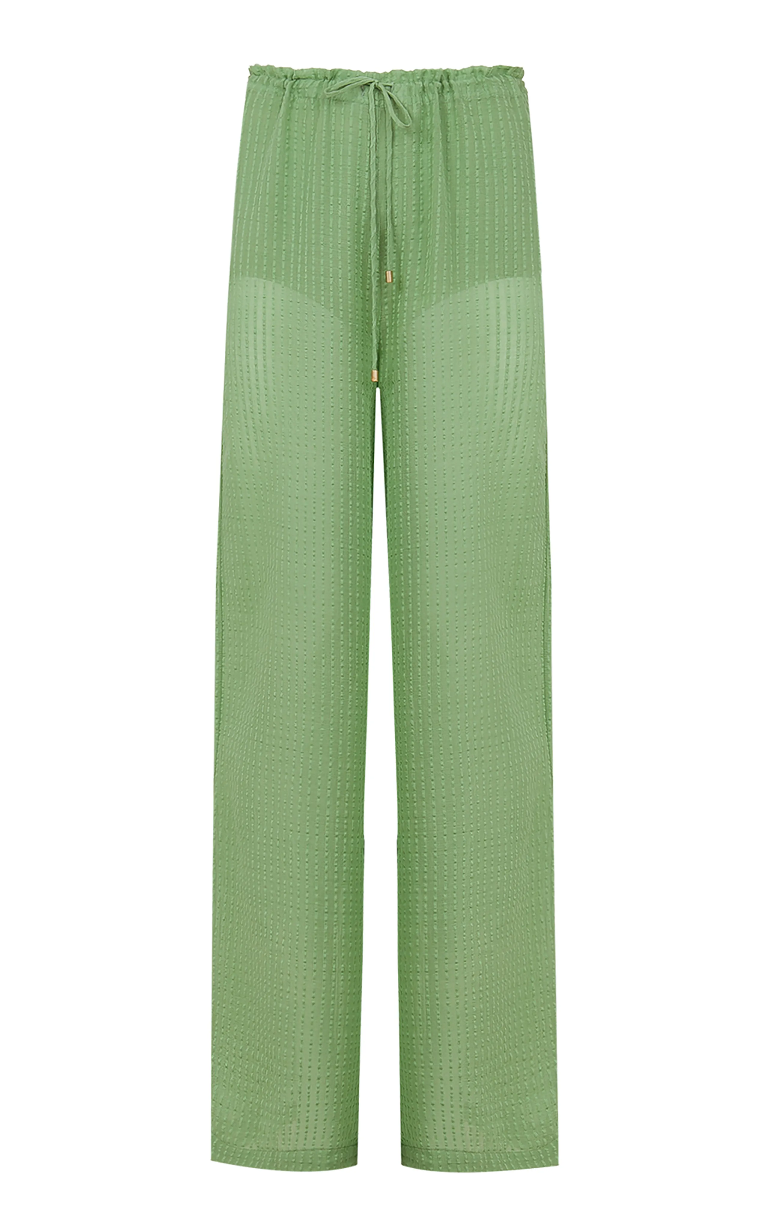 ViX X Bianca Brandolini Solid Bianca Cotton Wide Leg Pants