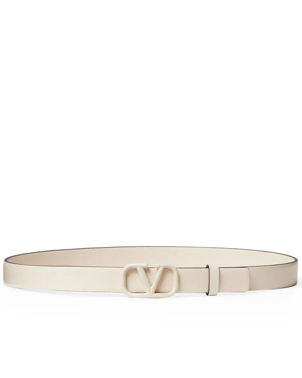 Light Ivory VLogo Signature 20mm Belt