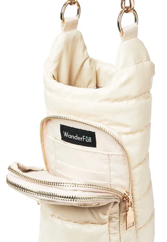 Glossy Ivory Hydrobag with Solid Strap